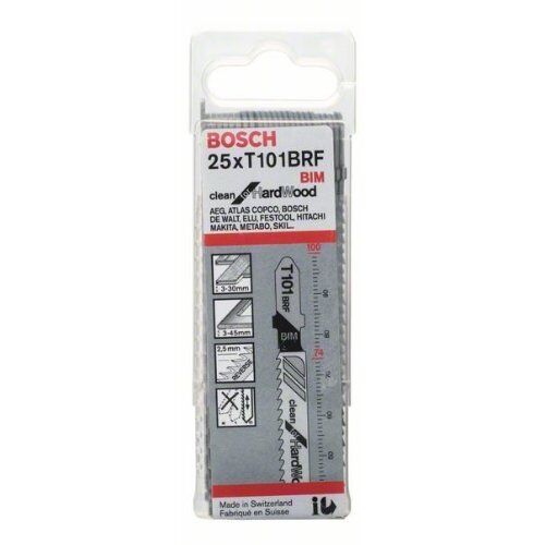  T 101 BRF Stichsägeblätter Clean for Hardwood Bosch Stichsägeblatt T 101 BRF, für Stichsägen 12374170
