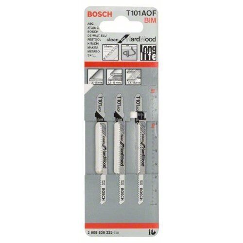  T 101 AOF Stichsägeblätter Clean for Hardwood Bosch Stichsägeblatt T 101 AOF, für Stichsägen 12374176