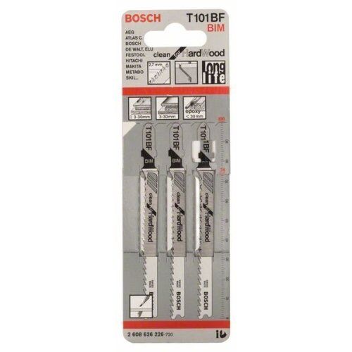  T 101 BF Clean for Hardwood Stichsägeblätter Bosch Stichsägeblatt T 101 BF, für Stichsägen 12374169