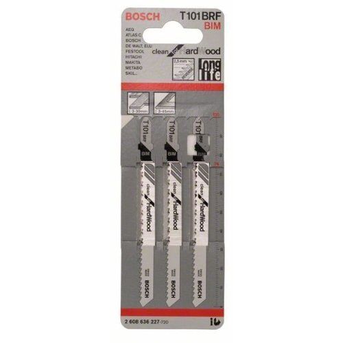  T 101 BRF Stichsägeblätter Clean for Hardwood Bosch Stichsägeblatt T 101 BRF, für Stichsägen 12374171