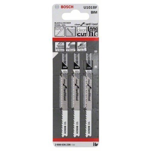  U 101 BF Clean for Hardwood Stichsägeblätter Bosch Stichsägeblatt U 101 BF, für Stichsägen 12374296