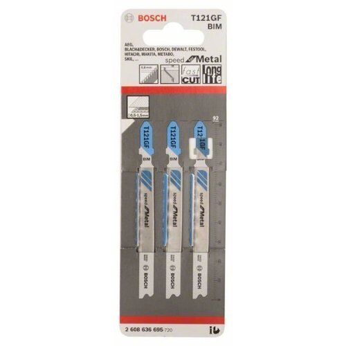  T 121 GF Speed for Metal Stichsägeblätter Bosch Stichsägeblatt T 121 GF, für Stichsägen 12374177