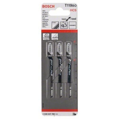  T 119 BO Basic for Wood Stichsägeblätter Bosch Stichsägeblatt T 119 BO, für Stichsägen 12374256