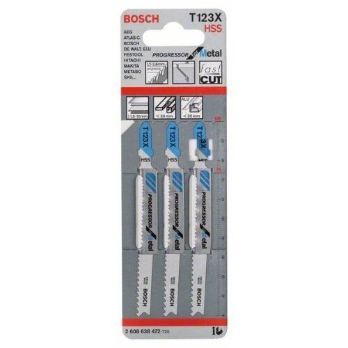  T 123 XF Progressor for Metal Stichsägeblätter Bosch Stichsägeblatt T 123 XF, für Stichsägen 12374194
