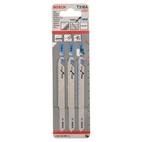 T 318 A Basic for Metal Stichsägeblätter Bosch Stichsägeblatt T 318 A, für Stichsägen 12374293