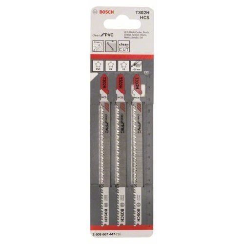  T 302 H Clean for PVC Stichsägeblätter Bosch Stichsägeblatt T 302 H, für Stichsägen 12374228