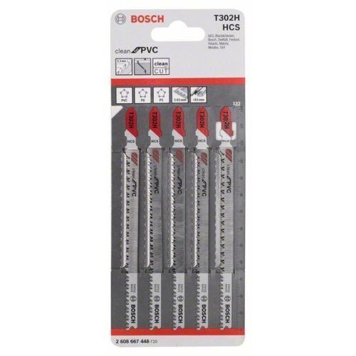  T 302 H Clean for PVC Stichsägeblätter Bosch Stichsägeblatt T 302 H, für Stichsägen 12374229