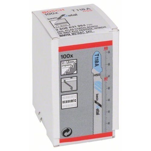  T 118 A Basic for Metal Stichsägeblätter Bosch Stichsägeblatt T 118 A, für Stichsägen 12374283