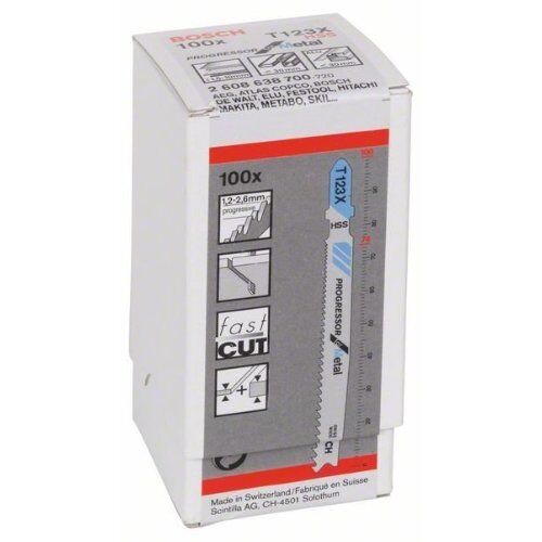  T 123 XF Progressor for Metal Stichsägeblätter Bosch Stichsägeblatt T 123 XF, für Stichsägen 12374193