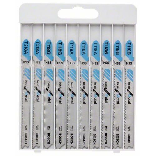  Stichsägeblätter 10-teilige Holzstichsägeblatt-Sets Basic for Metal mit T-Schaft Bosch 10-tlg. Stichsägeblatt-Set Basic for Metal, für Stichsägen 12374325