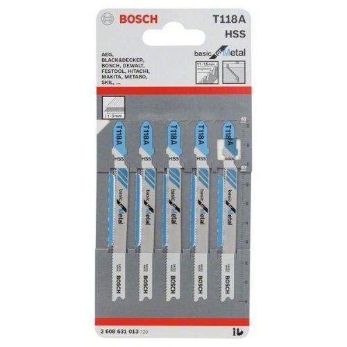  T 118 A Basic for Metal Stichsägeblätter Bosch Stichsägeblatt T 118 A, für Stichsägen 12374282