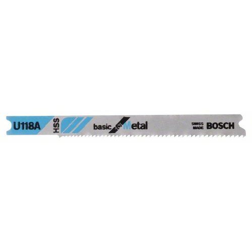  U 118 A Basic for Metal Stichsägeblätter Bosch Stichsägeblatt U 118 A, für Stichsägen 12374305