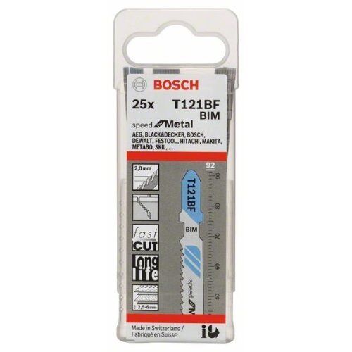  T 121 BF Speed for Metal Stichsägeblätter Bosch Stichsägeblatt T 121 BF, für Stichsägen 12374182