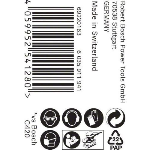  Für Exzenterschleifer EXPERT M480 Netzstruktur-Schleifrollen Bosch EXPERT M480 Schleifnetzrolle, 115 mm, 5 m, G 220, für Handschleifen 12375359