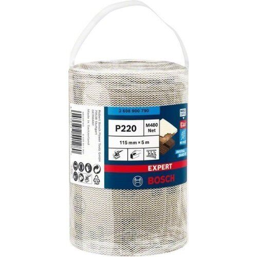  Für Exzenterschleifer EXPERT M480 Netzstruktur-Schleifrollen Bosch EXPERT M480 Schleifnetzrolle, 115 mm, 5 m, G 220, für Handschleifen 12375359