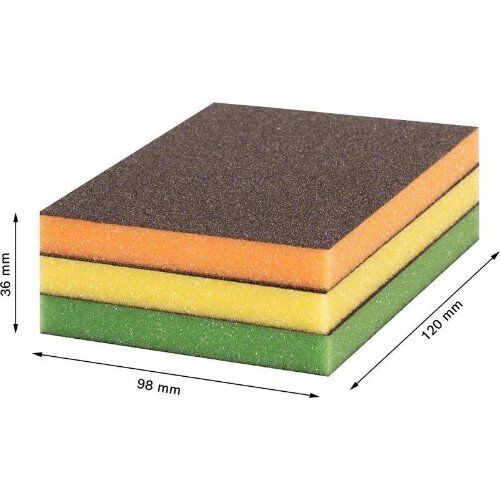  EXPERT S473 Standard Schleifpads Bosch EXPERT S473 Standard Pad, 98 x 120 x 13 mm, M, F, SF, 3-tlg., für Handschleifen 12375207