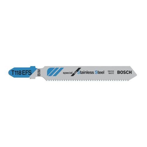 T 118 EFS Basic for Inox Stichsägeblätter Bosch Stichsägeblatt T 118 EFS, für Stichsägen 12374210