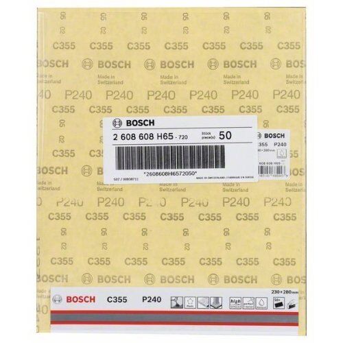 C355 Schleifpapier zum Handschleifen Bosch Schleifblatt C355, für Handschleifen 12375309