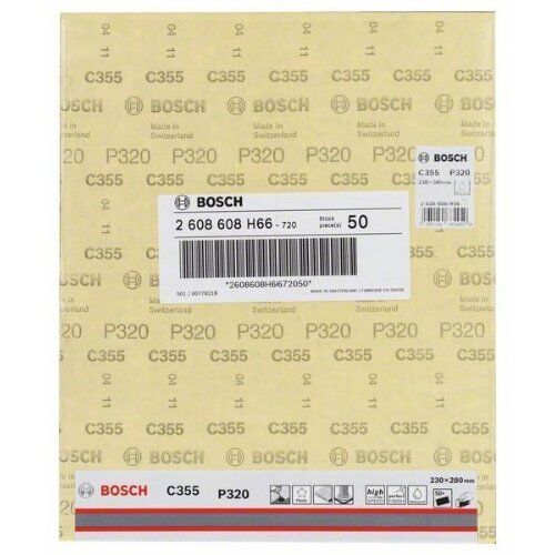  C355 Schleifpapier zum Handschleifen Bosch Schleifblatt C355, für Handschleifen 12375311
