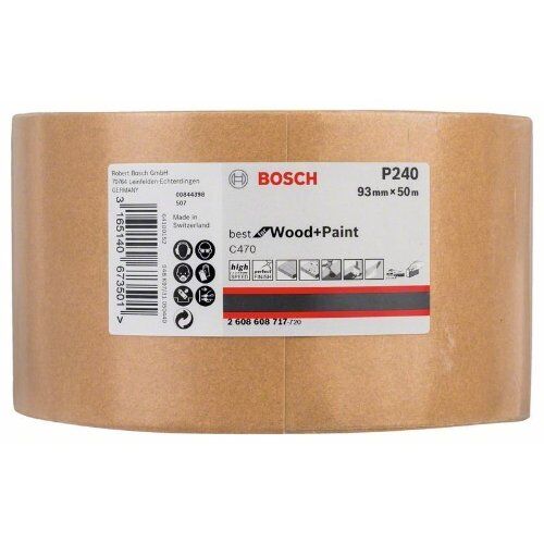  Für Exzenterschleifer C470 Best for Wood and Paint Schleifpapierrollen zum Handschleifen Bosch Schleifrolle Papier C470, für Handschleifen 12375415