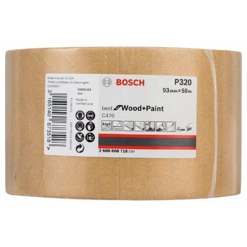  Für Exzenterschleifer C470 Best for Wood and Paint Schleifpapierrollen zum Handschleifen Bosch Schleifrolle Papier C470, für Handschleifen 12375425