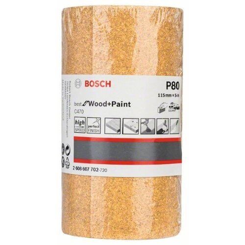  Für Exzenterschleifer C470 Best for Wood and Paint Schleifpapierrollen zum Handschleifen Bosch Schleifrolle Papier C470, für Handschleifen 12375432
