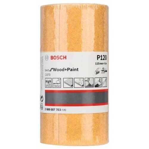  Für Exzenterschleifer C470 Best for Wood and Paint Schleifpapierrollen zum Handschleifen Bosch Schleifrolle Papier C470, für Handschleifen 12375435