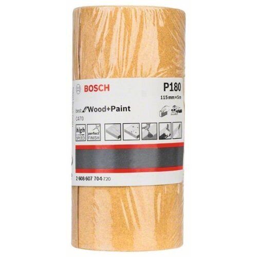  Für Exzenterschleifer C470 Best for Wood and Paint Schleifpapierrollen zum Handschleifen Bosch Schleifrolle Papier C470, für Handschleifen 12375441