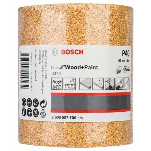  Für Exzenterschleifer C470 Best for Wood and Paint Schleifpapierrollen zum Handschleifen Bosch Schleifrolle Papier C470, für Handschleifen 12375427