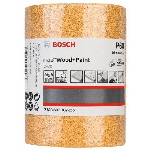  Für Exzenterschleifer C470 Best for Wood and Paint Schleifpapierrollen zum Handschleifen Bosch Schleifrolle Papier C470, für Handschleifen 12375424
