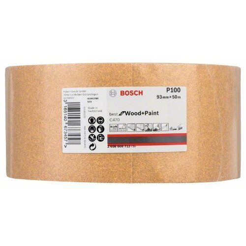  Für Exzenterschleifer C470 Best for Wood and Paint Schleifpapierrollen zum Handschleifen Bosch Schleifrolle Papier C470, für Handschleifen 12375430