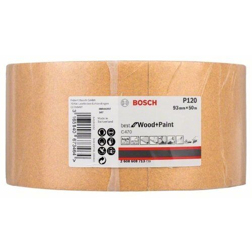  Für Exzenterschleifer C470 Best for Wood and Paint Schleifpapierrollen zum Handschleifen Bosch Schleifrolle Papier C470, für Handschleifen 12375416