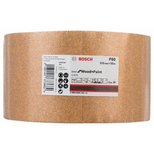  Für Exzenterschleifer C470 Best for Wood and Paint Schleifpapierrollen zum Handschleifen Bosch Schleifrolle Papier C470, für Handschleifen 12375429
