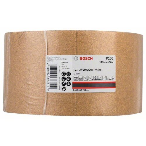  Für Exzenterschleifer C470 Best for Wood and Paint Schleifpapierrollen zum Handschleifen Bosch Schleifrolle Papier C470, für Handschleifen 12375442