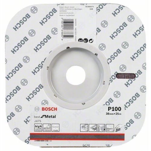  Für Exzenterschleifer J475 Best for Metal Schleifblattrollen für das Handschleifen Bosch Schleifrolle Gewebe J475, für Handschleifen 12375321