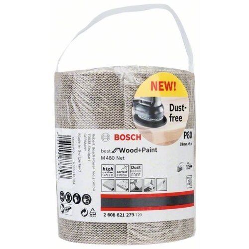 Für Exzenterschleifer M480 Best for Wood and Paint Schleifnetzrollen zum Handschleifen Bosch Schleifrolle, für Handschleifen 12375379