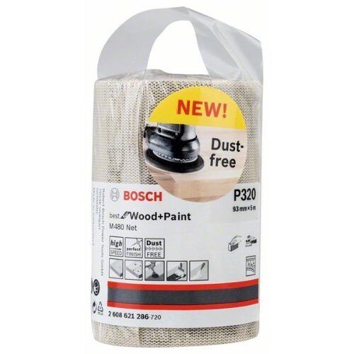  Für Exzenterschleifer M480 Best for Wood and Paint Schleifnetzrollen zum Handschleifen Bosch Schleifrolle, für Handschleifen 12375382