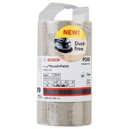  Für Exzenterschleifer M480 Best for Wood and Paint Schleifnetzrollen zum Handschleifen Bosch Schleifrolle, für Handschleifen 12375377