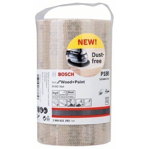  Für Exzenterschleifer M480 Best for Wood and Paint Schleifnetzrollen zum Handschleifen Bosch Schleifrolle, für Handschleifen 12375374