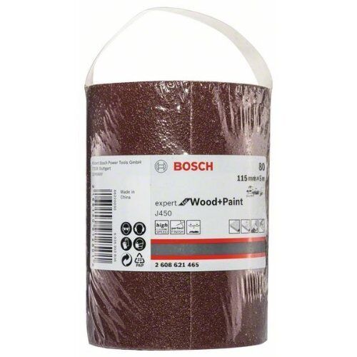  Für Exzenterschleifer J450 Expert for Wood Schleifblattrollen für das Handschleifen Bosch J450 Expert for Wood and Paint, 115 mm x 5 m, G80, für Handschleifen 12375457