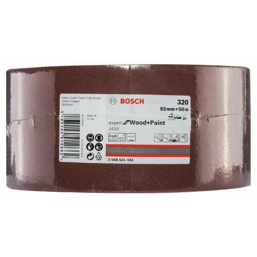  Für Exzenterschleifer J450 Expert for Wood Schleifblattrollen für das Handschleifen Bosch J450 Expert for Wood and Paint, 93 mm x 50 m, G320, für Handschleifen 12375460