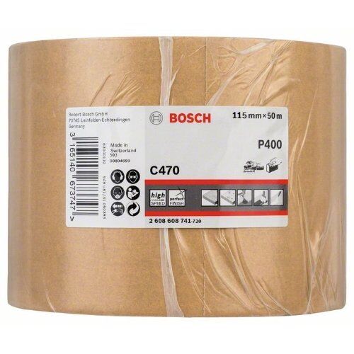  Für Exzenterschleifer C470 Best for Wood and Paint Schleifpapierrollen zum Handschleifen Bosch Schleifrolle Papier C470, für Handschleifen 12375440