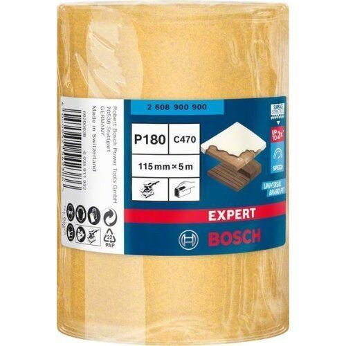  Für Exzenterschleifer EXPERT C470 Schleifpapierrollen zum Handschleifen Bosch EXPERT C470 Schleifpapierrolle zum Handschleifen, 115 mm, 5 m, G 180, für Handschleifen 12375404