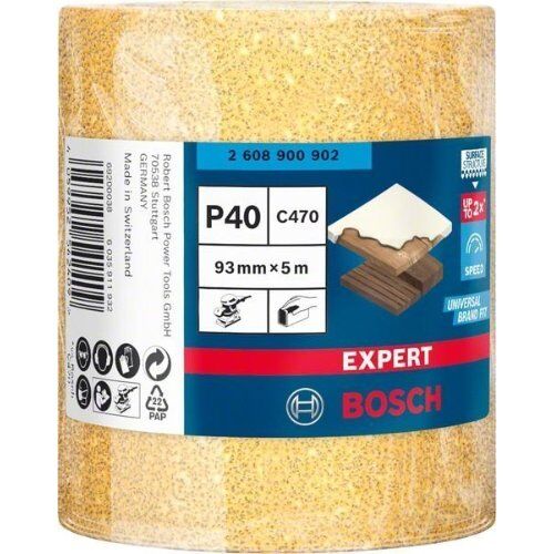  Für Exzenterschleifer EXPERT C470 Schleifpapierrollen zum Handschleifen Bosch EXPERT C470 Schleifpapierrolle zum Handschleifen, 93 mm, 5 m, G 40, für Handschleifen 12375388