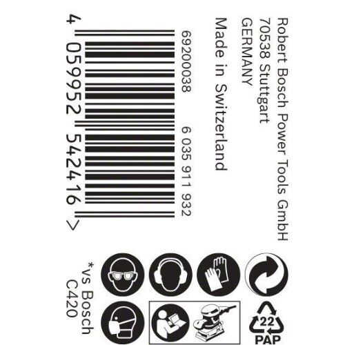  Für Exzenterschleifer EXPERT C470 Schleifpapierrollen zum Handschleifen Bosch EXPERT C470 Schleifpapierrolle zum Handschleifen, 93 mm, 5 m, G 60, für Handschleifen 12375395