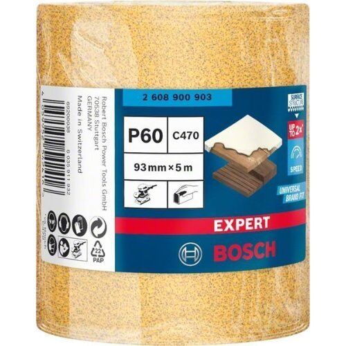  Für Exzenterschleifer EXPERT C470 Schleifpapierrollen zum Handschleifen Bosch EXPERT C470 Schleifpapierrolle zum Handschleifen, 93 mm, 5 m, G 60, für Handschleifen 12375395