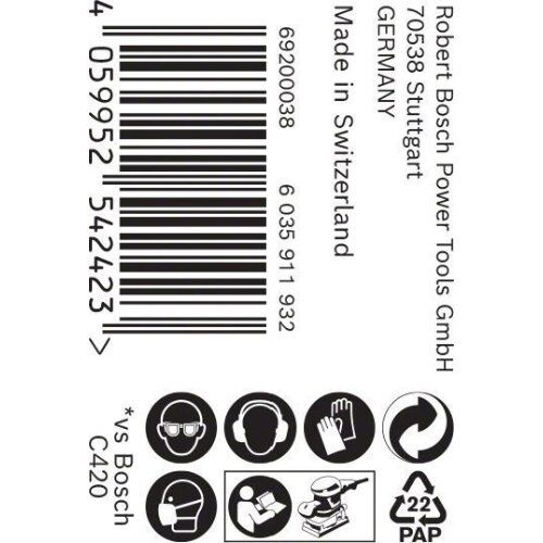  Für Exzenterschleifer EXPERT C470 Schleifpapierrollen zum Handschleifen Bosch EXPERT C470 Schleifpapierrolle zum Handschleifen, 93 mm, 5 m, G 80, für Handschleifen 12375400