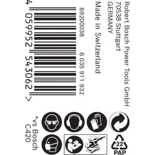  Für Exzenterschleifer EXPERT C470 Schleifpapierrollen zum Handschleifen Bosch EXPERT C470 Schleifpapierrolle zum Handschleifen, 93 mm x 50 m, G 40, für Handschleifen 12375391