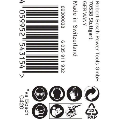  Für Exzenterschleifer EXPERT C470 Schleifpapierrollen zum Handschleifen Bosch EXPERT C470 Schleifpapierrolle zum Handschleifen, 115 mm x 50 m, G 40, für Handschleifen 12375406