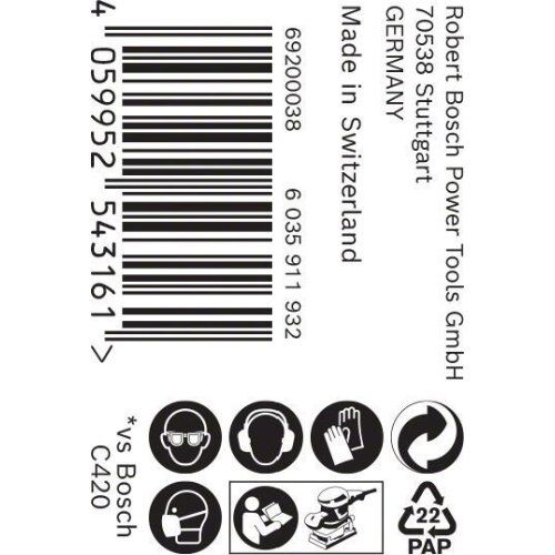  Für Exzenterschleifer EXPERT C470 Schleifpapierrollen zum Handschleifen Bosch EXPERT C470 Schleifpapierrolle zum Handschleifen, 115 mm x 50 m, G 60, für Handschleifen 12375392